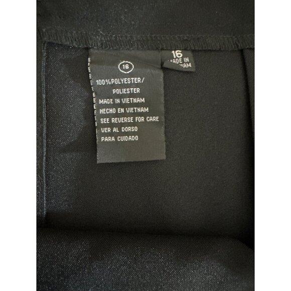 Classic Black Knee-Length Pencil Skirt Size 16 - Picture 3 of 3